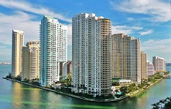 Brickell Key Luxury & Waterfront Condos Photo of luxury & waterfront condos on Brickell Key Florida