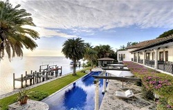 Coconut Grove FL waterfront home Photo of Coconut Grove Florida waterfront home