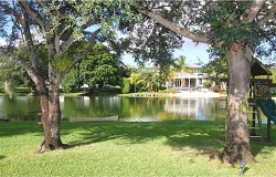 Waterfront Home in Pinecrest FL Photo of waterfront home in Pinecrest Florida